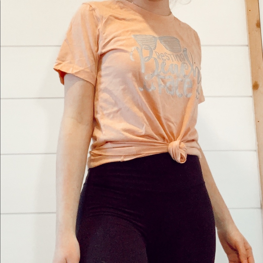 resting beach face tshirt